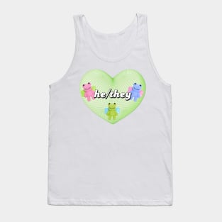 he/they pronouns Tank Top